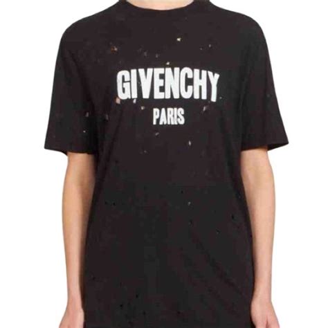 givenchy mens t shirt sizing|Givenchy t shirt with holes.